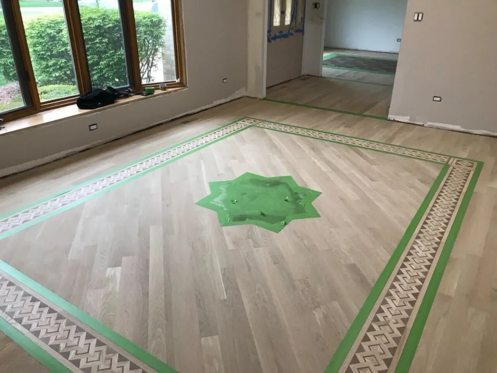 Perfectly sanded floor ready for the next step