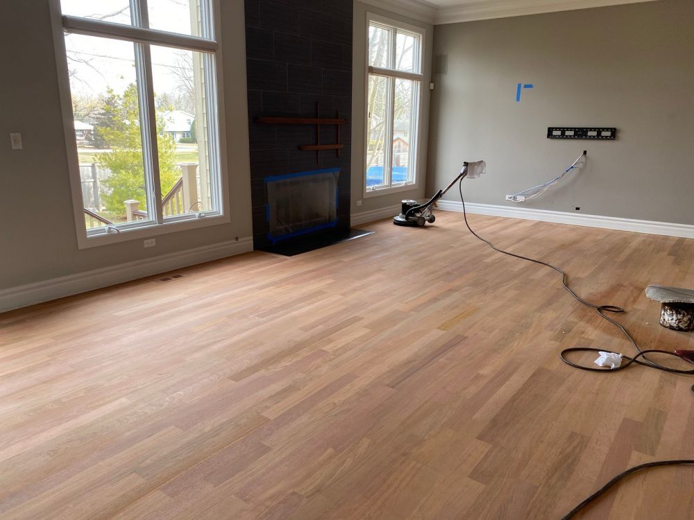 Sanding process in a home