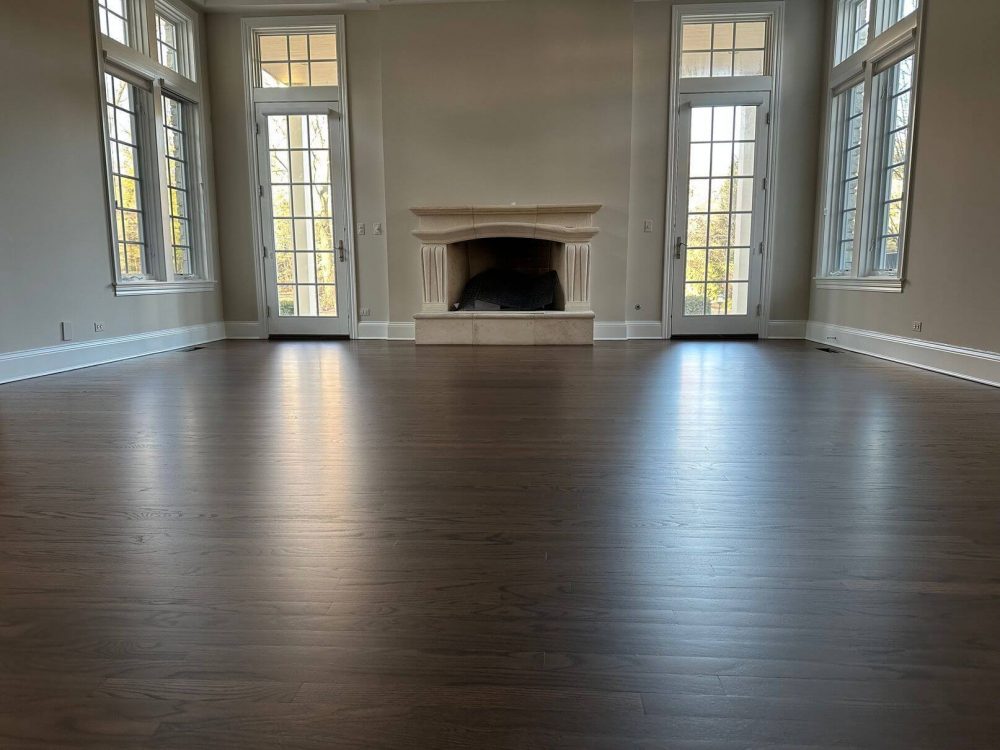 Hinsdale hardwood floors after Big Bro Hardwood work