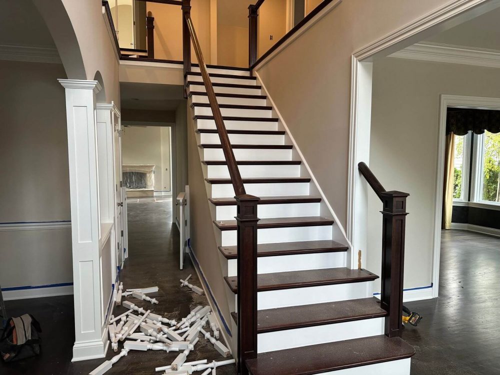Hinsdale old hardwood stairs