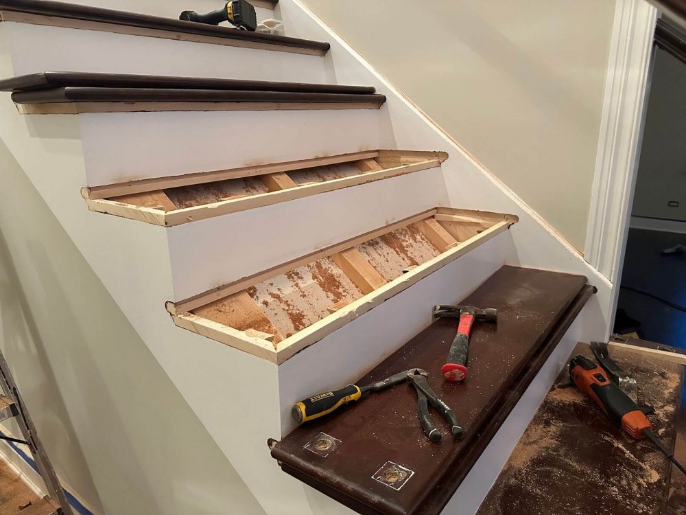 Hinsdale hardwood stairs removal