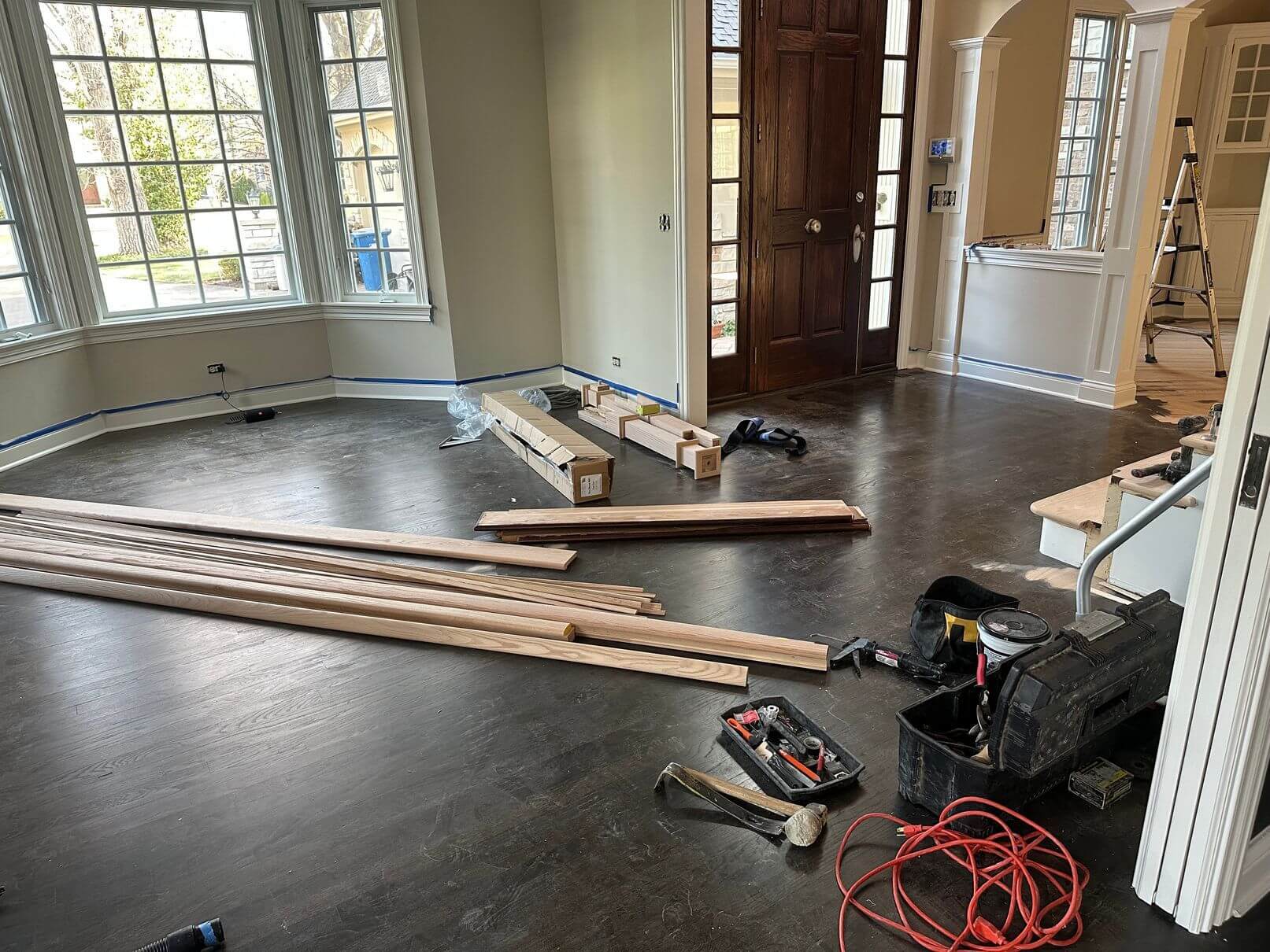 Hinsdale preparation for hardwood floor refinishing