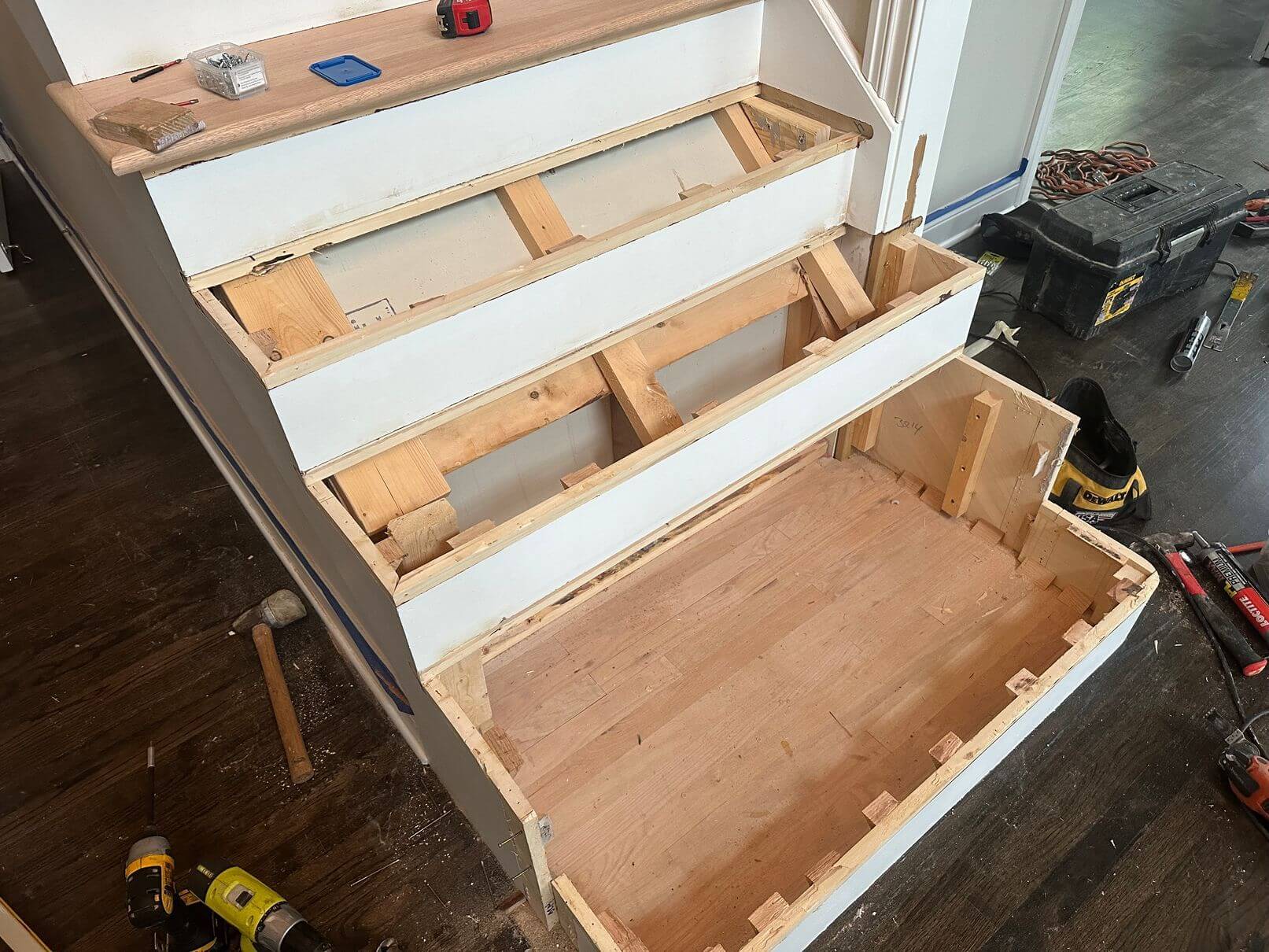 Hinsdale hardwood stairs replacement process