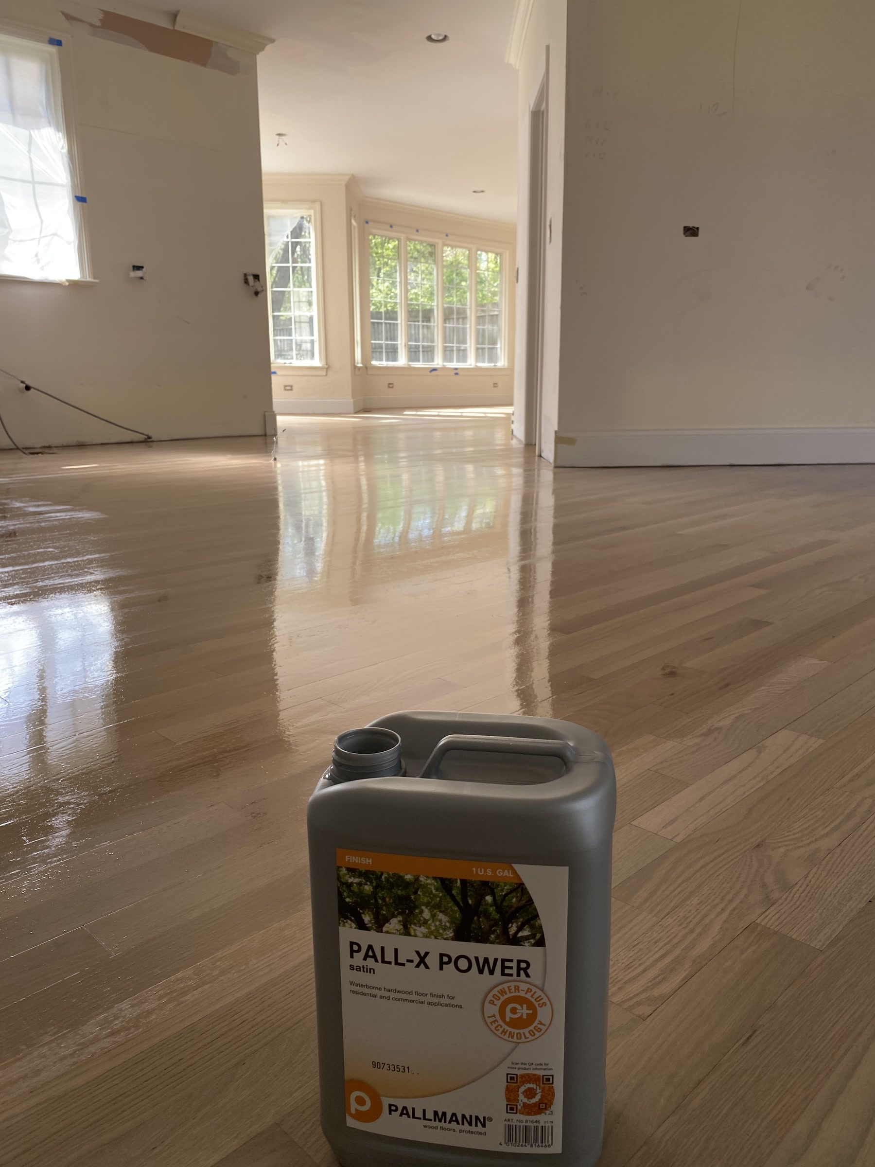 Finished silvered grey stained floor, Arlington Heights, IL