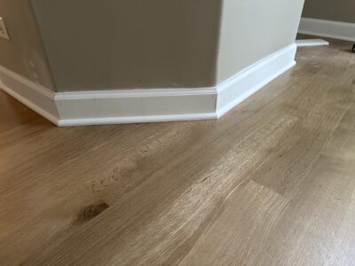 Light natural white oak floor in a room, Aurora, IL
