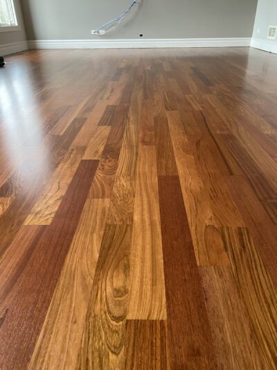 Close view of rich Brazilian cherry grain, Barrington, IL