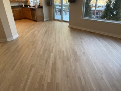 Natural hardwood floor by the kitchen, Bartlett, IL
