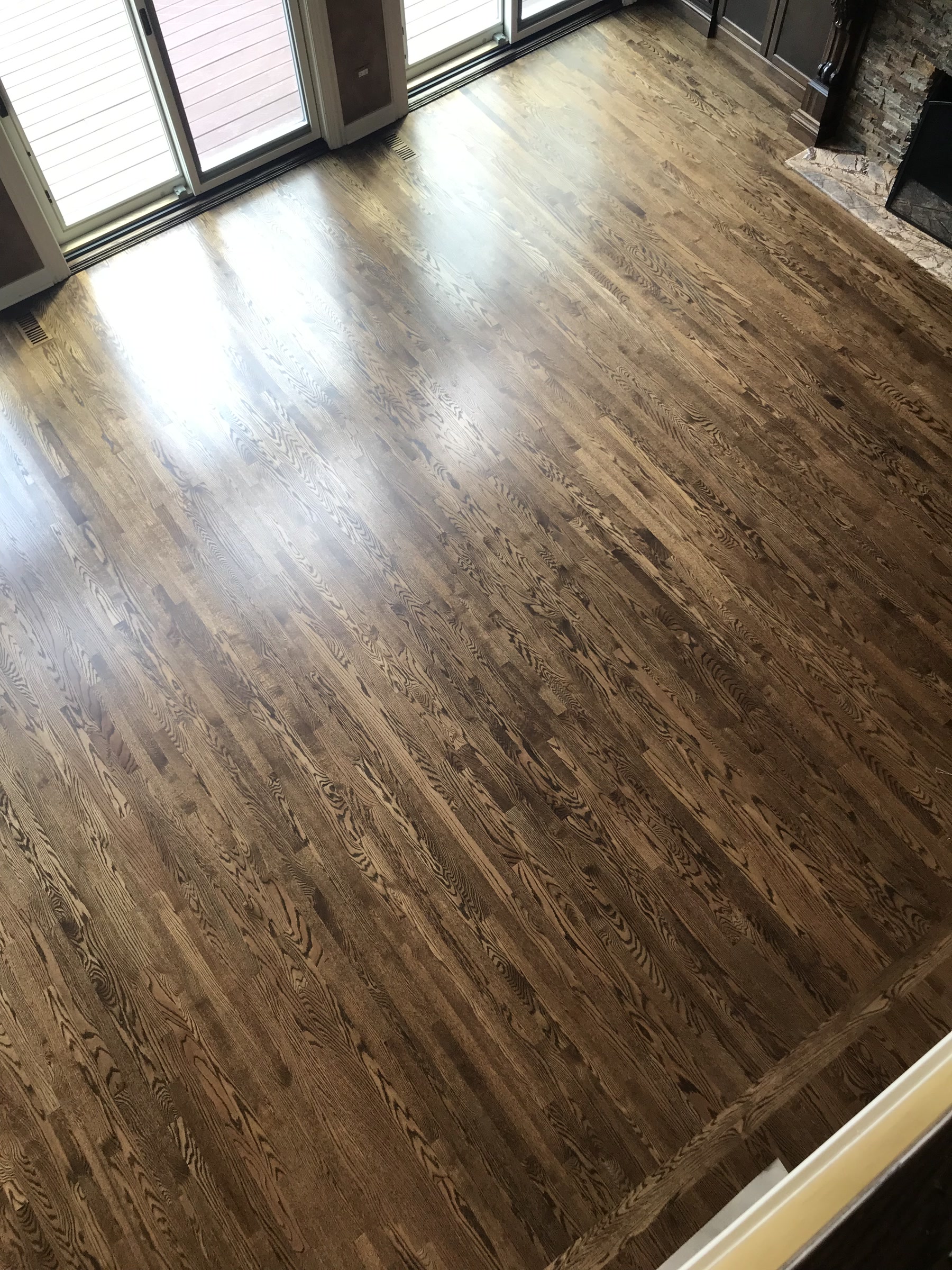 Medium Brown floor in the great room, Burr Ridge, IL