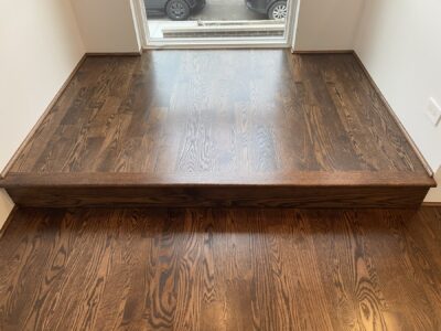 Coffee brown hardwood grain and sheen, Chicago, IL