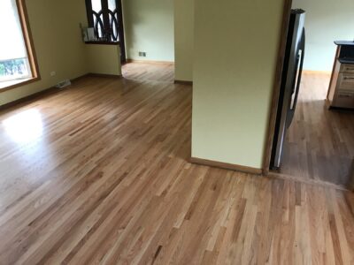 Natural hardwood floor by the kitchen, Darien, IL
