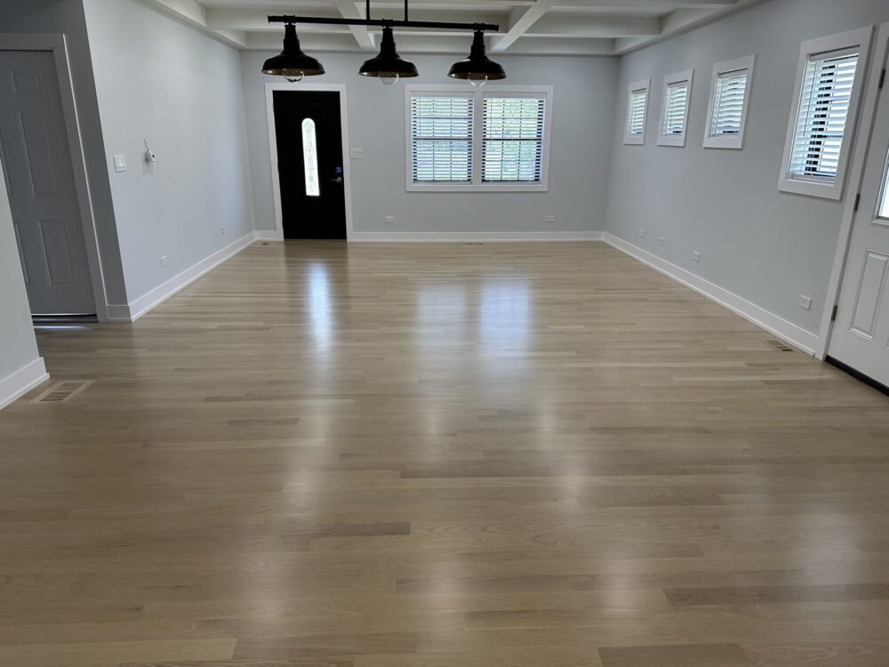 White-wash floor in the living room, Darien, IL