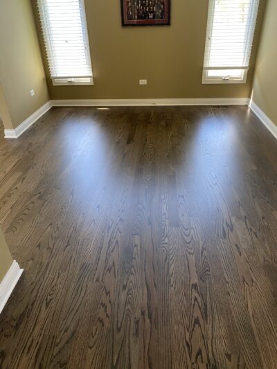 Provincial hardwood floor by the bay windows, Geneva, IL