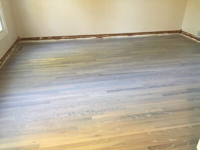 Fumed Grey hardwood grain detail, Lisle, IL