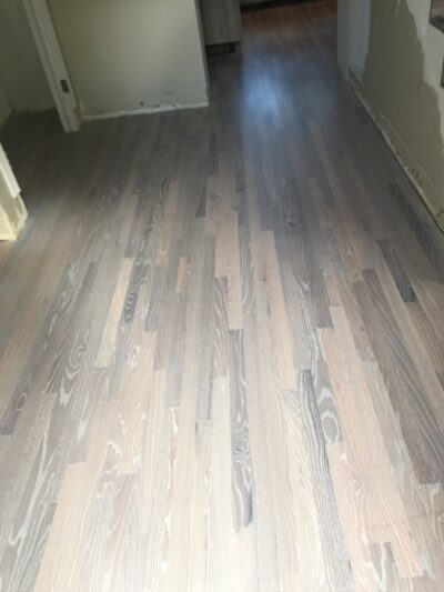 Fumed Grey floor down the hallway, Lisle, IL