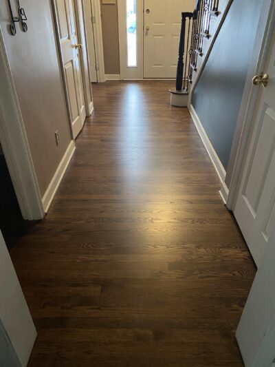 Jacobean floor down the hallway, Northbrook, IL