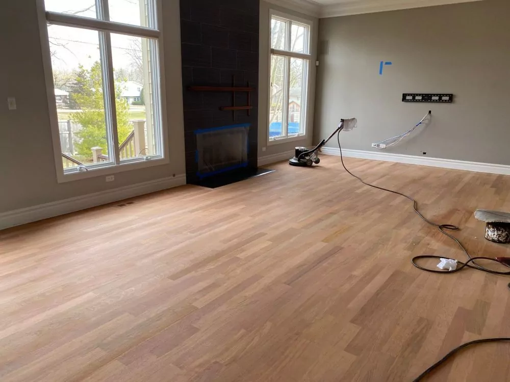Sanding process in a home