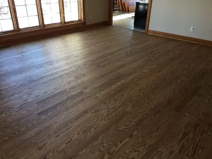 Newly refinished hardwood floors